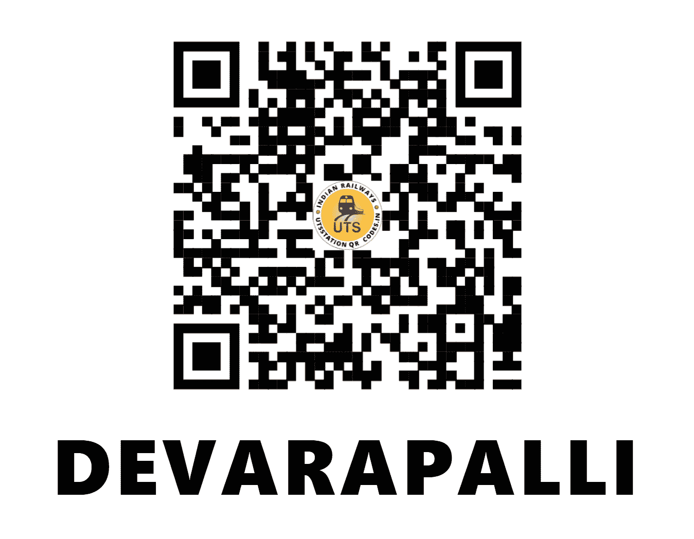UTS QR Code for DEVARAPALLI - DPE - SW (ANDHRA PRADESH)